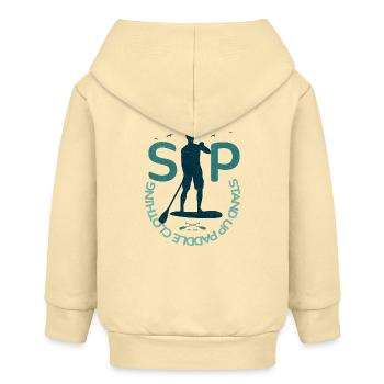 Stand Up Paddle – Clothing Logo - Baby Organic Kapuzenjacke Baby Connector von Stanley/Stella - Creme - Hinten