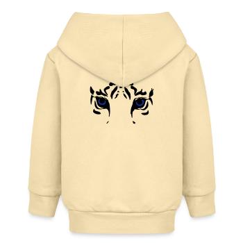 tête de tigre - Veste à capuche bébé bio Stanley/Stella - crème - Dos