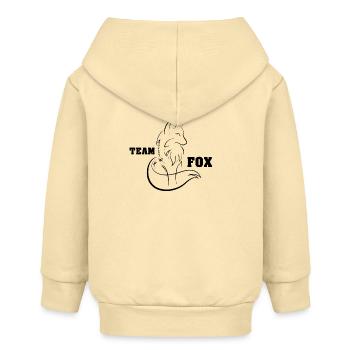 team fox fuchs symbol zeichnung Logo icon - Baby Organic Kapuzenjacke Baby Connector von Stanley/Stella - Creme - Hinten