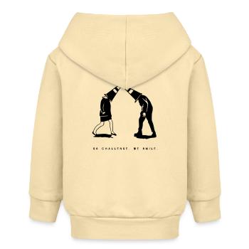Bleib albern | WARUM NICHT - Baby Organic Kapuzenjacke Baby Connector von Stanley/Stella - Creme - Hinten