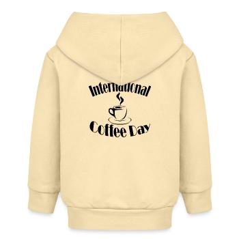 Journée du café - Veste à capuche bébé bio Stanley/Stella - crème - Dos