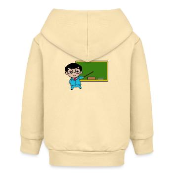 Beruf lehrer Job Arbeit Karriere Arbeiter Erfolg - Baby Organic Kapuzenjacke Baby Connector von Stanley/Stella - Creme - Hinten