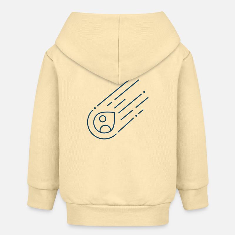 MAc Astroid01 - Veste à capuche bébé bio Stanley/Stella - crème