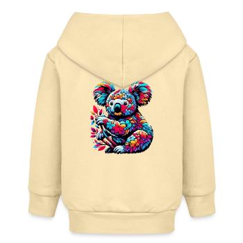 Koala - Baby Organic Kapuzenjacke Baby Connector von Stanley/Stella - Creme - Hinten