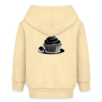 Cupcake Strawberry - Baby Organic Kapuzenjacke Baby Connector von Stanley/Stella - Creme - Hinten