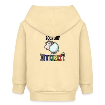 Désir de diversité - Veste à capuche bébé bio Stanley/Stella - crème - Dos
