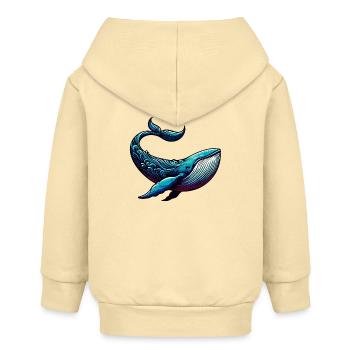Wal - Baby Organic Kapuzenjacke Baby Connector von Stanley/Stella - Creme - Hinten