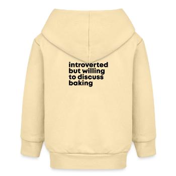 Backen - Baby Organic Kapuzenjacke Baby Connector von Stanley/Stella - Creme - Hinten