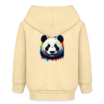 Panda - Baby Organic Kapuzenjacke Baby Connector von Stanley/Stella - Creme - Hinten