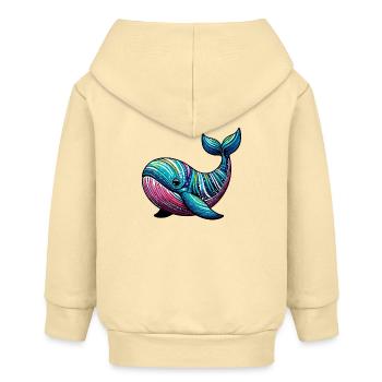 Wal - Baby Organic Kapuzenjacke Baby Connector von Stanley/Stella - Creme - Hinten