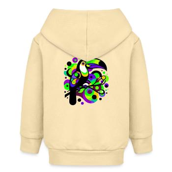Toucan - Baby Organic Zip-up Hoodie by Stanley/Stella - cream - Back