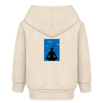 Méditation zazen - Veste à capuche bébé bio Stanley/Stella - écru doux - Dos