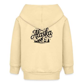 Alaska - Souvenir USA State Design - Baby Organic Kapuzenjacke Baby Connector von Stanley/Stella - Creme - Hinten