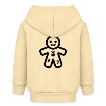 Voodoo-Puppe - Baby Organic Kapuzenjacke Baby Connector von Stanley/Stella - Creme - Hinten