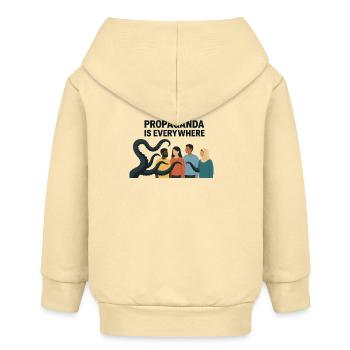Propaganda Ist Überall Vielfaltsbild - Baby Organic Kapuzenjacke Baby Connector von Stanley/Stella - Creme - Hinten