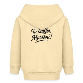 The City of Fear - Baby Organic Zip-up Hoodie by Stanley/Stella - cream - Back