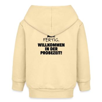 Abitur finished - Baby Organic Zip-up Hoodie by Stanley/Stella - cream - Back