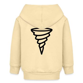 Tornado - Baby Organic Kapuzenjacke Baby Connector von Stanley/Stella - Creme - Hinten
