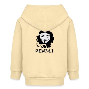 Silhouette de l’anarchie masquée - Veste à capuche bébé bio Stanley/Stella - crème - Dos