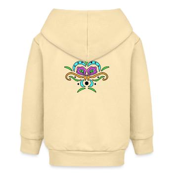 Masque Mandala en couleur - Veste à capuche bébé bio Stanley/Stella - crème - Dos