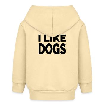 canine - Baby Organic Zip-up Hoodie by Stanley/Stella - cream - Back