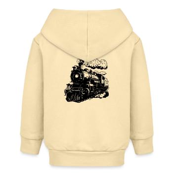 Zug - Baby Organic Kapuzenjacke Baby Connector von Stanley/Stella - Creme - Hinten