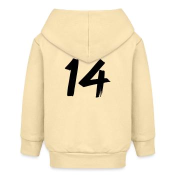 14 - Baby Organic Kapuzenjacke Baby Connector von Stanley/Stella - Creme - Hinten