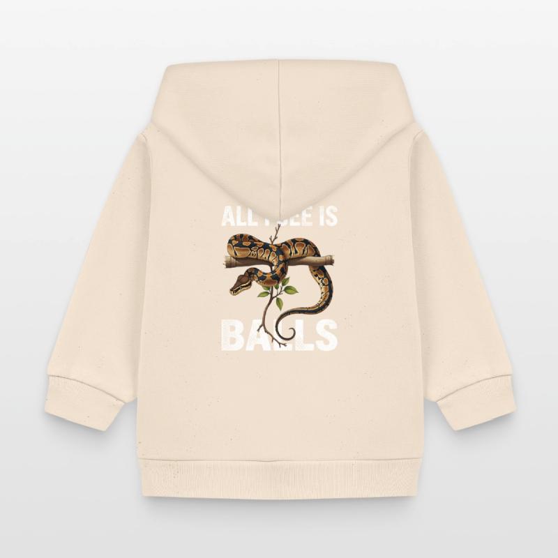 Python roi Serpents Amateurs de terrarium Python Veste à capuche bébé bio Stanley/Stella