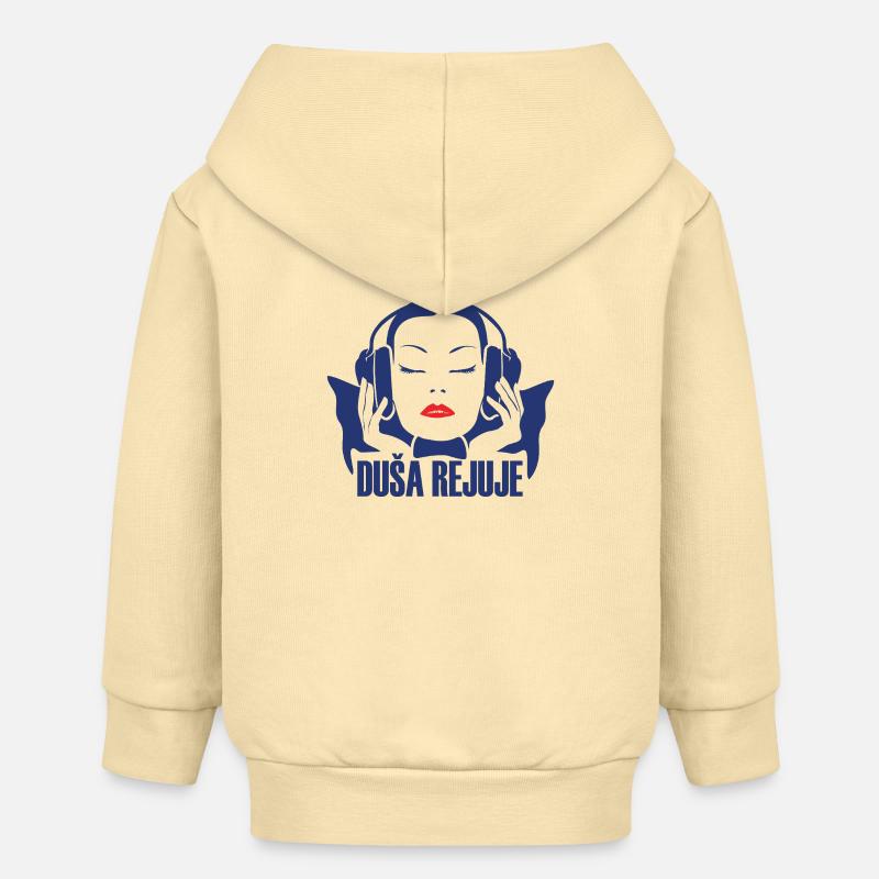 DUŠA REJUJE - Veste à capuche bébé bio Stanley/Stella - crème