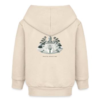 Stille Reflektionen ZenGarten - Baby Organic Kapuzenjacke Baby Connector von Stanley/Stella - Natur - Hinten