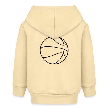Basketball - Baby Organic Kapuzenjacke Baby Connector von Stanley/Stella - Creme - Hinten