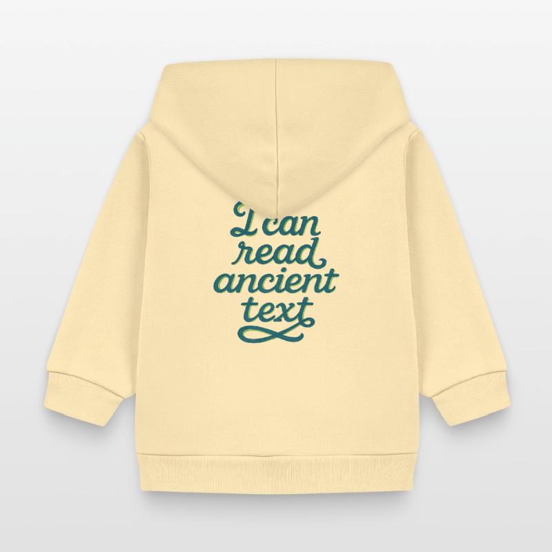 Ancient Script Tee Baby Organic Zip-up Hoodie by Stanley/Stella