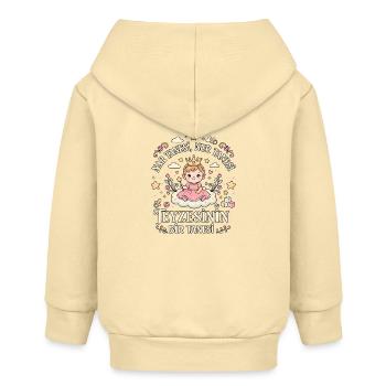 Teyzesinin Bir Tanesi Baby Prinzessin Design - Baby Organic Kapuzenjacke Baby Connector von Stanley/Stella - Creme - Hinten