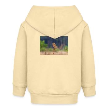 Eule die Eule - Baby Organic Kapuzenjacke Baby Connector von Stanley/Stella - Creme - Hinten