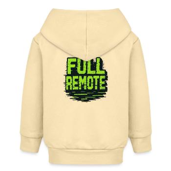 Full Remote : La Science du Distanciel Absolu - Veste à capuche bébé bio Stanley/Stella - crème - Dos