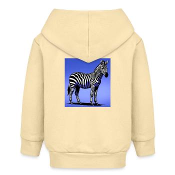 Zebra - Baby Organic Kapuzenjacke Baby Connector von Stanley/Stella - Creme - Hinten
