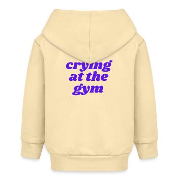 crying at the gym - Baby Organic Kapuzenjacke Baby Connector von Stanley/Stella - Creme - Hinten