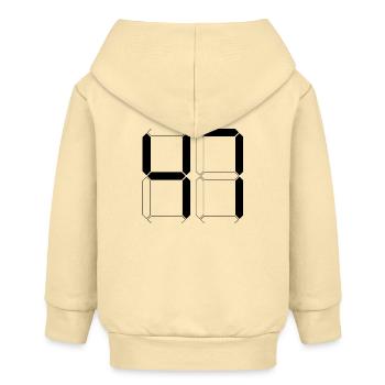 NUMÉRO 47 Quarante-sept Cadeaux Numériques - Veste à capuche bébé bio Stanley/Stella - crème - Dos