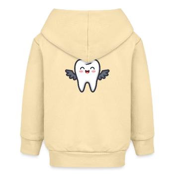 Zahn - Baby Organic Kapuzenjacke Baby Connector von Stanley/Stella - Creme - Hinten