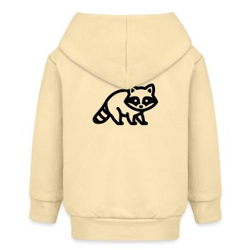raton laveur - Veste à capuche bébé bio Stanley/Stella - crème - Dos