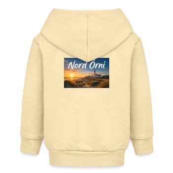 Nord Örni Norderney  - Baby Organic Kapuzenjacke Baby Connector von Stanley/Stella - Creme - Hinten