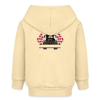 Brabant_Tractor_Custom_Edition - Veste à capuche bébé bio Stanley/Stella - crème - Dos