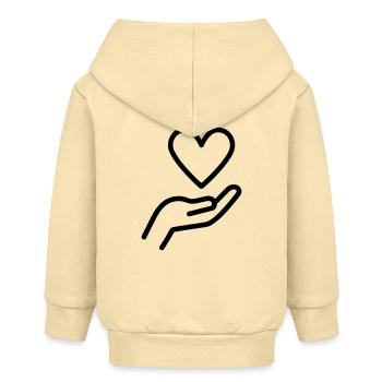 donner amour - Veste à capuche bébé bio Stanley/Stella - crème - Dos