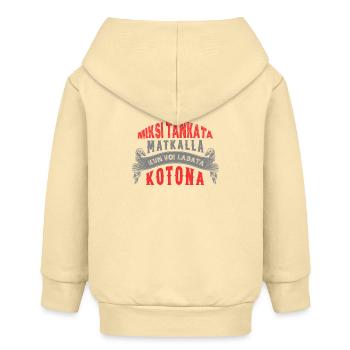 An electric car driver's saying - Baby Organic Zip-up Hoodie by Stanley/Stella - cream - Back
