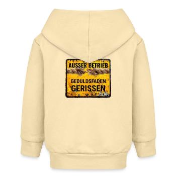 Außer Betrieb Geduld - Baby Organic Kapuzenjacke Baby Connector von Stanley/Stella - Creme - Hinten