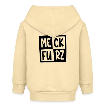 MECK-FURZ - Baby Organic Kapuzenjacke Baby Connector von Stanley/Stella - Creme - Hinten