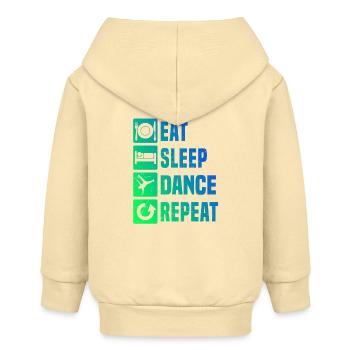 Geschenkidee für einen Breakdancer mit Streetdance - Baby Organic Kapuzenjacke Baby Connector von Stanley/Stella - Creme - Hinten