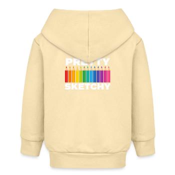 Crayons d’artiste assez esquissés Croquis - Veste à capuche bébé bio Stanley/Stella - crème - Dos