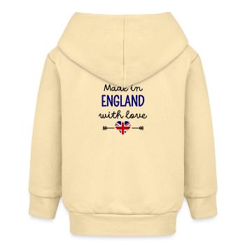 Made in England with Love – Babykleidung - Baby Organic Kapuzenjacke Baby Connector von Stanley/Stella - Creme - Hinten
