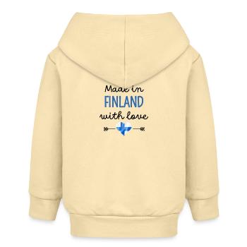 Made in Finland with Love – Babykleidung - Baby Organic Kapuzenjacke Baby Connector von Stanley/Stella - Creme - Hinten
